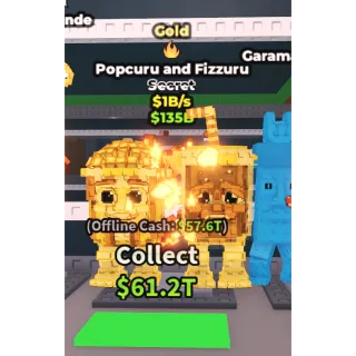 gold popcuru and fizzuru 1b/s