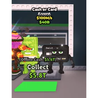 cash or card  100m/s