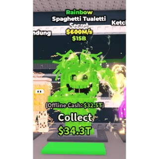 rainbow spaghetti tualetti 600m/s