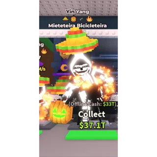 yin yang Mieteteira Bicicleteira 624m/s
