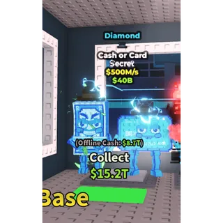 diamond cash or card 500m/s