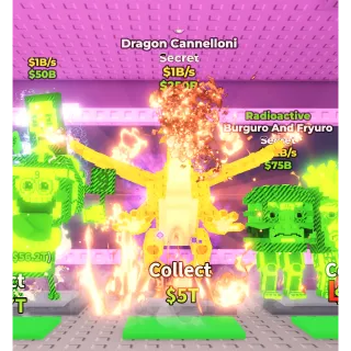 GOLD Dragon Cannelloni 1b/s + 3 gold la secret combinasion 