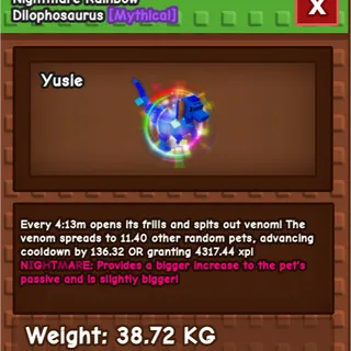 Rainbow hatched dilo