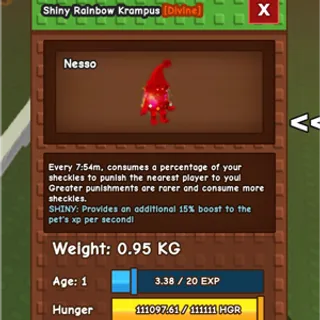Rainbow Hatched Krampus