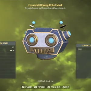 Glowing Robot Mask