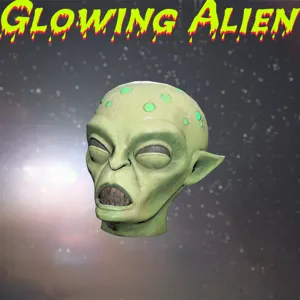 Glowing Alien Mask