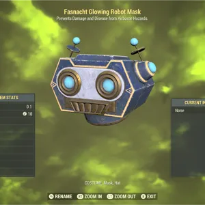 Glowing Robot Mask