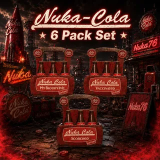 Nuka Cola Six Pack Set