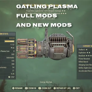 Gatling plasma Full Mods