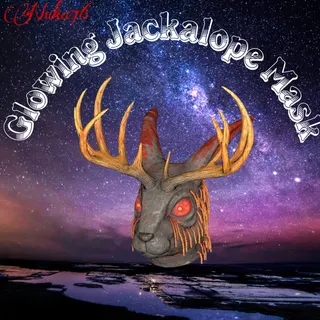 Glowing Jackalope Mask
