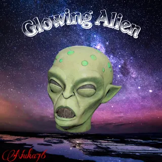 Glowing Alien Mask