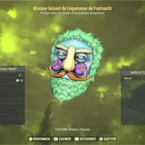 Glowing Veggie Man Mask