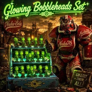 Glowing Bobbleheads Set