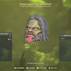 Glowing Bigfoot Mask