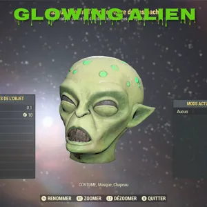 Glowing Alien Mask