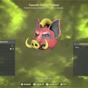 Glowing Pig Mask