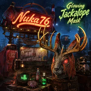 Glowing Jackalope Mask