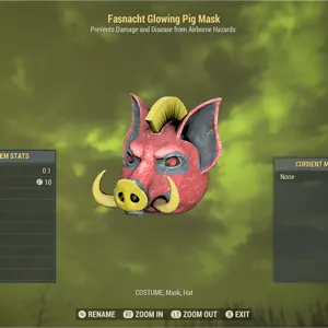 Glowing Pig Mask