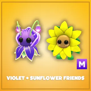 Mega Violet Friend + Sunflower Friend