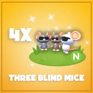 4x Neon Three Blind Mice