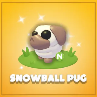 Neon Snowball Pug