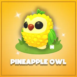 Neon Pineapple Owl