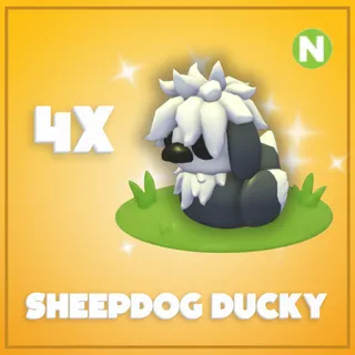 4x Neon Sheepdog Ducky