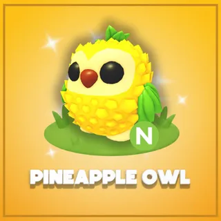 Neon Pineapple Owl