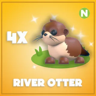 4x Neon River Otter
