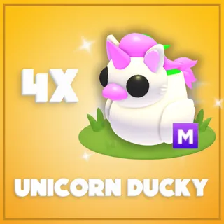 4x Mega Unicorn Ducky