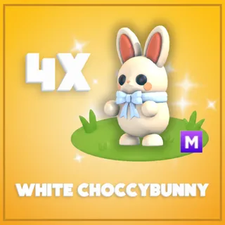 4x Mega White Choccybunny