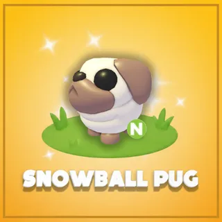 Neon Snowball Pug