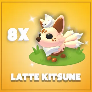 8x Latte Kitsune