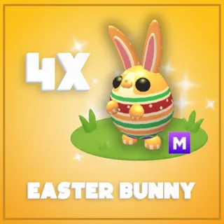 4x Mega Easter Bunny