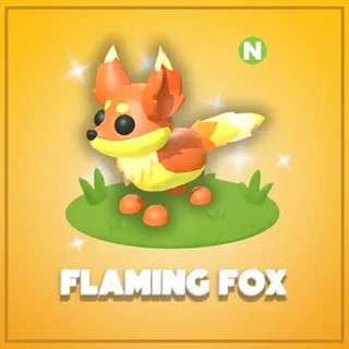 Neon Flaming Fox
