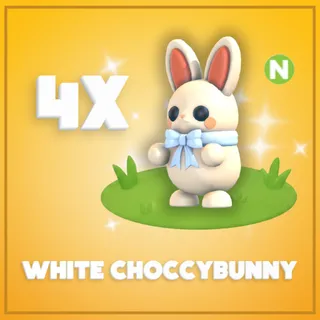 4x Neon White Choccybunny