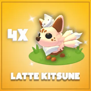 4x Latte Kitsune