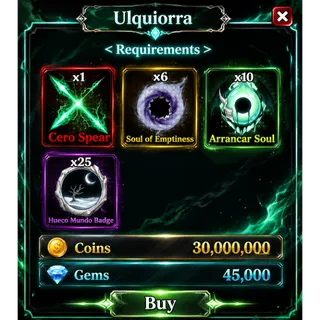 Lineage Piece - Ulquiorra + Mastery