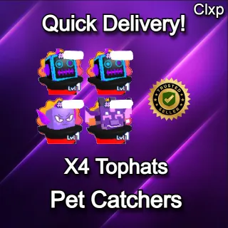 X4 TOPHATS | PET CATCHERS