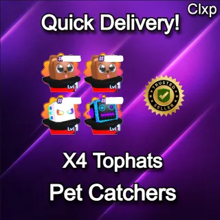 X4 TOPHATS | PET CATCHERS