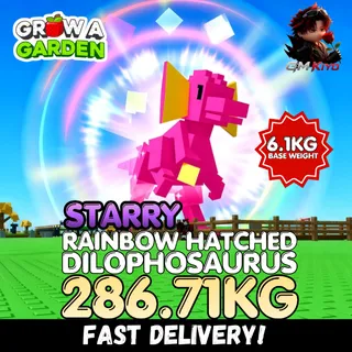 STARRY Rainbow Hatched Dilophosaurus 286.71KG | RBH Dilo | Age 500 ⚡INSTANT DELIVERY⚡