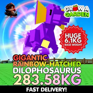 GIGANTIC Rainbow Hatched Dilophosaurus 283.58KG | RBH Dilo | Age 500 ⚡INSTANT DELIVERY⚡