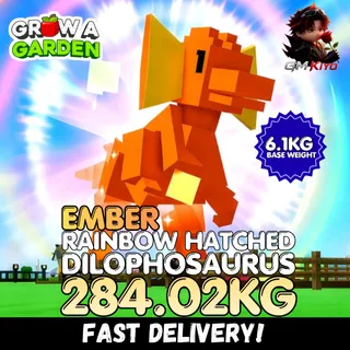 EMBER Rainbow Hatched Dilophosaurus 284.02KG | RBH Dilo | Age 500 ⚡INSTANT DELIVERY⚡