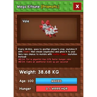 Mega Semi huge Kitsune 38.68KG