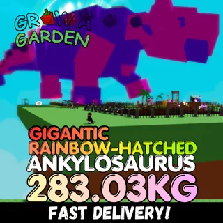 GIGANTIC Rainbow Hatched Ankylosaurus 283.03KG | RBH Anky | Age 500⚡INSTANT DELIVERY⚡
