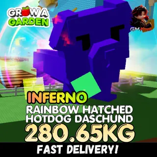 INFERNO Rainbow Hatched Hotdog Daschund 280.65KG | RBH Hotdog ⚡INSTANT DELIVERY⚡
