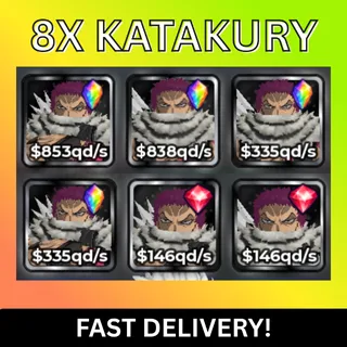 6x Katakury | 1 in 100qi | Level 50 ⚡INSTANT DELIVERY