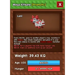 Mega Semi huge Kitsune 39.43KG