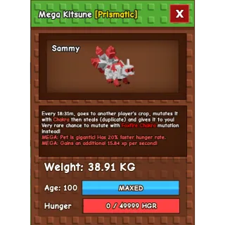 Semi-huge Mega Kitsune 38.68KG