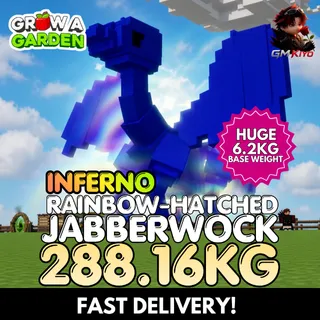 INFERNO Rainbow Hatched Jabberwock 288.16KG | RBH | Age 500 ⚡INSTANT DELIVERY⚡